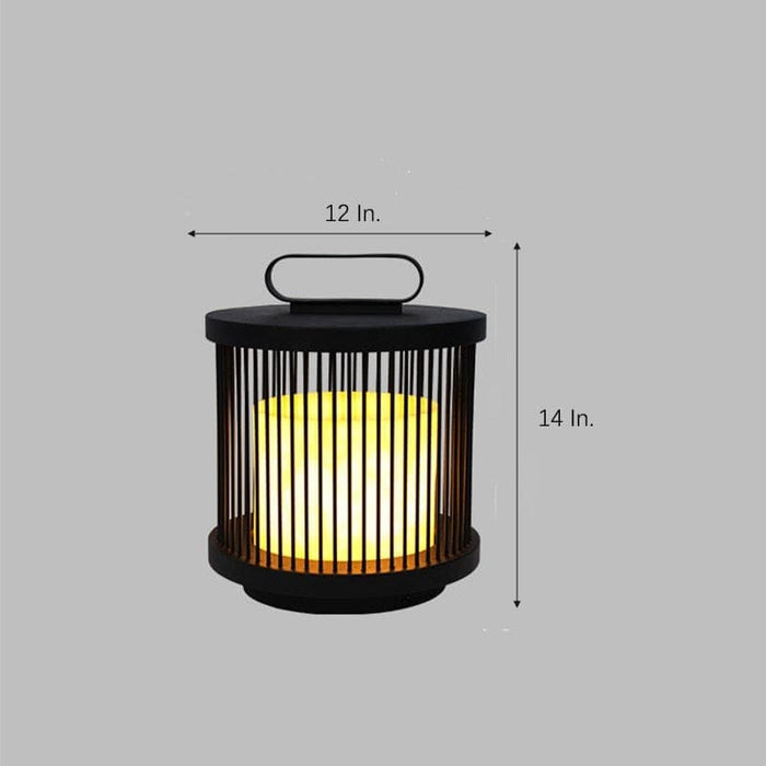 Retro Classic Lantern-Shaped Outdoor Light with Handle for Courtyard, Garden, Pathway, Fence, Balcony, and Camping, 2 Styles Available-ErisView-9