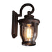 Retro Exterior Wall Lamp, Durable Die-Cast Aluminum, Waterproof, Rust-Proof, Art Glass Lampshade, Perfect for Outdoor Romantic Ambiance-ErisView-14