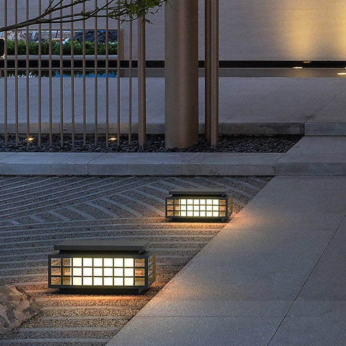 Retro Industrial Stainless Steel LED Solar Pathway Lights with Unique Cutout Design, Waterproof Outdoor Lighting for Garden, Patio, Walkway, Driveway-ErisView-12