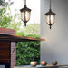 Retro Industrial Style Waterproof Aluminum Glass Pendant Light for Outdoor Spaces, Perfect for Porch, Patio, Entryway, Balcony, or Garage-ErisView-8