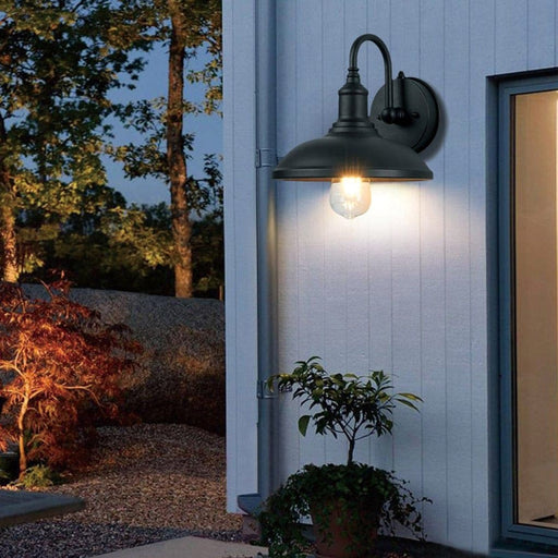 Retro Outdoor Wall Light with Automatic Day/Night Sensor, Waterproof Aluminum Lampshade, Classic and Elegant Design for Enhanced Exterior Decor-ErisView-1