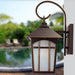 Retro Style Wall Lamp with Transparent Glass Lampshade for Porch, Attic, Country Villa, Restaurant, and Cafe, Elegant and Safe Design-ErisView-5