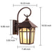 Retro Style Wall Lamp with Transparent Glass Lampshade for Porch, Attic, Country Villa, Restaurant, and Cafe, Elegant and Safe Design-ErisView-9