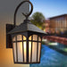 Retro Style Wall Lamp with Transparent Glass Lampshade for Porch, Attic, Country Villa, Restaurant, and Cafe, Elegant and Safe Design-ErisView-1