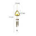 Romantic Heart Shaped Wind Chime with Solar Garden Light, Elegant Metal Craftsmanship and Crackled Glass Lampshade for Outdoor Decor-ErisView-6