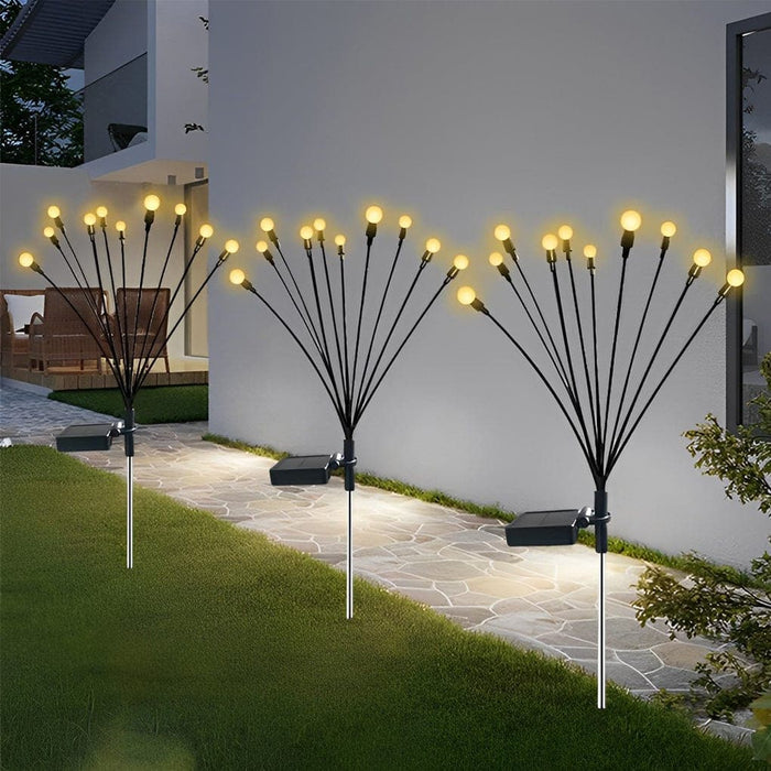 Romantic Swaying Solar Garden Lights, Firefly-Inspired, Waterproof, Auto On/Off, 8-15 Hours Illumination, Perfect for Outdoor Decoration & Pathway Lighting-ErisView-6