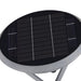 Round Aluminum Solar Fence Post Lights with 360° Dual Motion Sensing, 8m Range, High-Efficiency Monocrystalline Panels, Stylish Gray Finish-ErisView-6