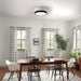 Round LED Dimmable Flush Mount Ceiling Light with Remote Control-ErisView