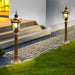 Rust-Proof Die-Cast Aluminum Outdoor Pathway Light with Glass Lampshade, Retro European Style, Waterproof, Ideal for Garden and Lawn Decoration-ErisView-22