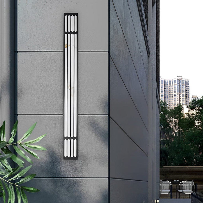 Rust-Proof Stainless Steel Outdoor Wall Lamp with Imitation Marble Shade, IP65 Waterproof, High-Temperature Resistant, Energy-Saving LED Light-ErisView-11