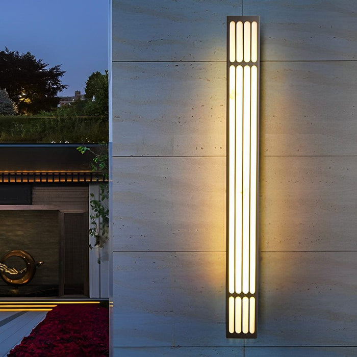 Rust-Proof Stainless Steel Outdoor Wall Lamp with Imitation Marble Shade, IP65 Waterproof, High-Temperature Resistant, Energy-Saving LED Light-ErisView-14