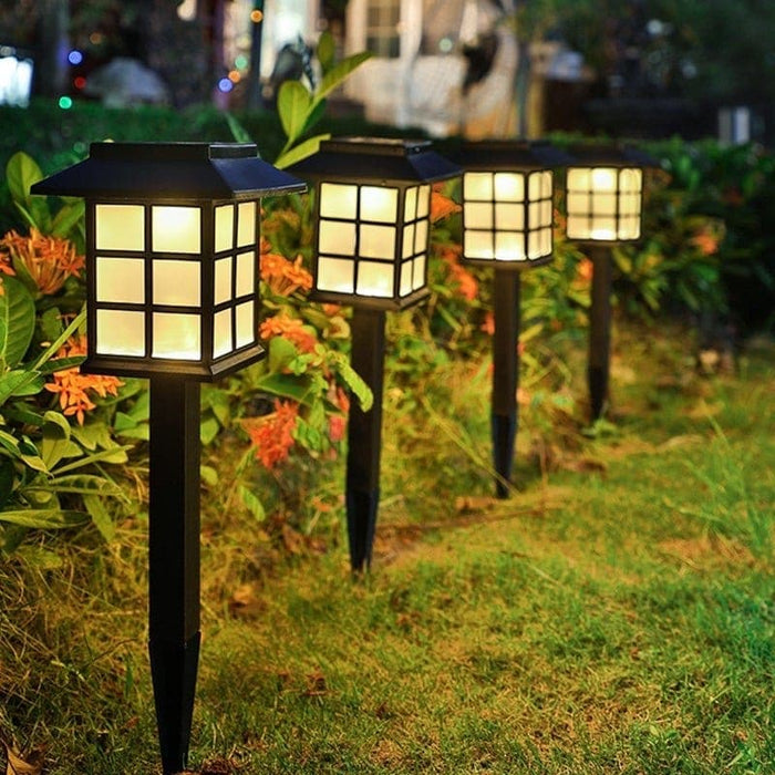 Rust-Resistant Waterproof Solar Pathway Lights, Square Pavilion Design for Garden, Patio, Lawn, and Outdoor Decor-ErisView-5