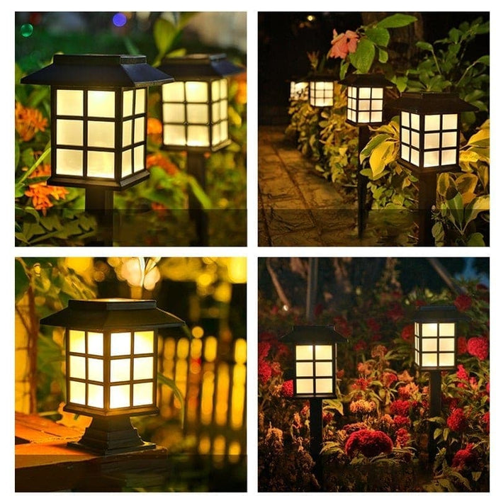 Rust-Resistant Waterproof Solar Pathway Lights, Square Pavilion Design for Garden, Patio, Lawn, and Outdoor Decor-ErisView-6