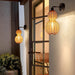 Rustic Gourd Shaped Outdoor Hanging Lights, Waterproof IP65 Rubber Rattan & Stainless Steel Chandelier for Garden, Courtyard, Villa Decor-ErisView-2