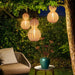 Rustic Gourd Shaped Outdoor Hanging Lights, Waterproof IP65 Rubber Rattan & Stainless Steel Chandelier for Garden, Courtyard, Villa Decor-ErisView-6