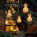 Rustic Gourd Shaped Outdoor Hanging Lights, Waterproof IP65 Rubber Rattan & Stainless Steel Chandelier for Garden, Courtyard, Villa Decor-ErisView-1