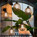 Rustic Iron and Rattan Outdoor Pendant Light, Waterproof, Adjustable Hanging Lantern for Trees, Pergolas, Gazebos, Porches, and Gardens-ErisView-2