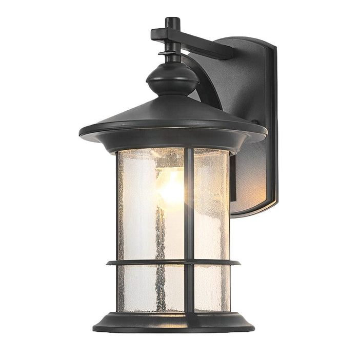 Rustic Outdoor Wall Light with Transparent Glass Lampshade and Aluminum Alloy Body, IP65 Waterproof, Perfect for Garden, Porch, and Balcony Decor-ErisView-6