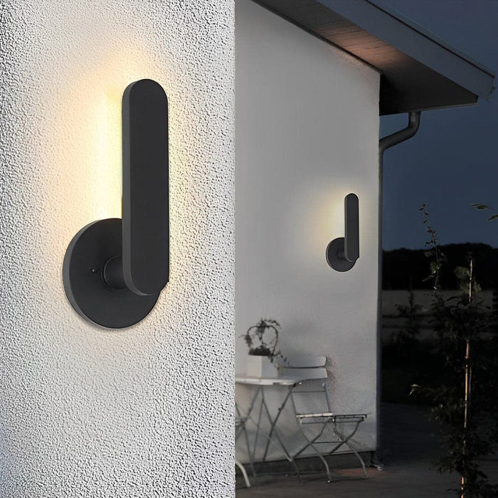 Rustproof Aluminum Outdoor Wall Lamp with Classic Black Finish, Waterproof Sconce for Balcony, Garden, Villa, Corridor, and Fence-ErisView-2