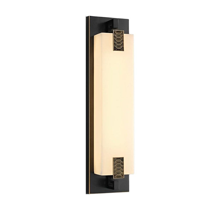 Rustproof Copper Outdoor Wall Light with Natural Marble Lampshade, Elegant and Durable Lighting Fixture for Porch, Garden, and Terrace-ErisView-8