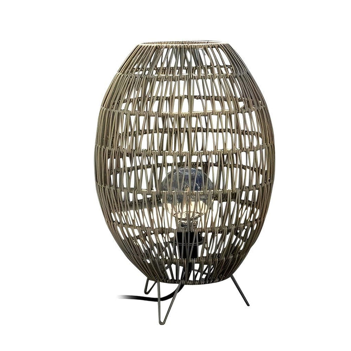 Rustproof Rattan Weaving Outdoor Floor Lamp, Perfect for Gardens, Terraces, Balconies, Camping, and Holiday Parties, Cozy Decorative Lighting-ErisView-7