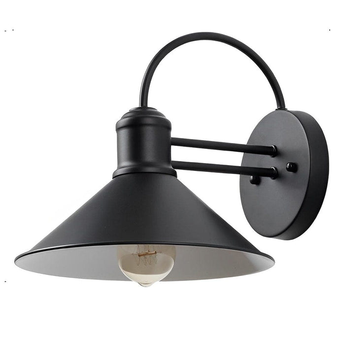 Rustproof Retro Industrial Style Outdoor Wall Light with Iron Lampshade, E27 High Temperature Resistant Lamp Holder for Home, Cafes, and Bars-ErisView-10