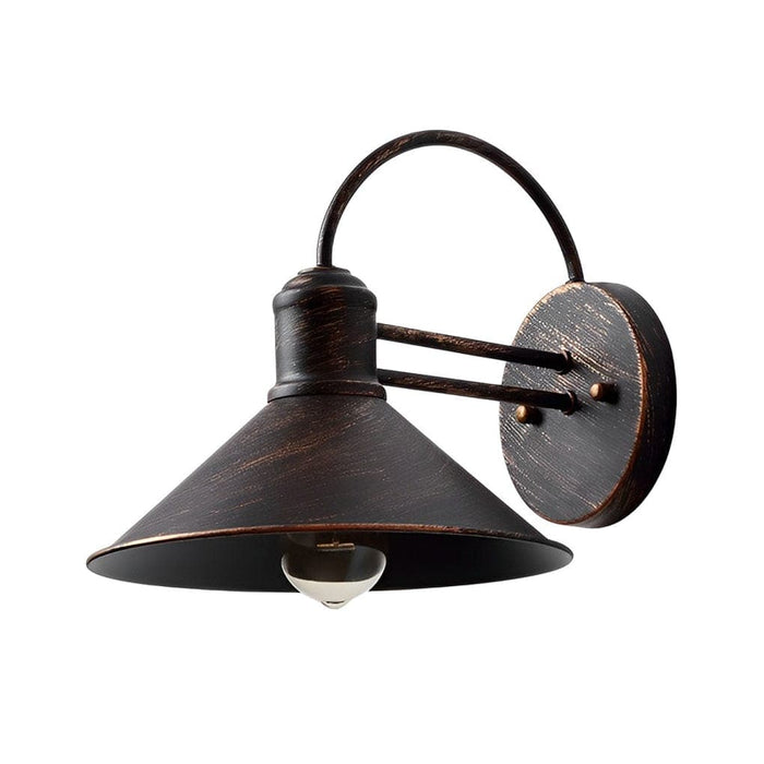 Rustproof Retro Industrial Style Outdoor Wall Light with Iron Lampshade, E27 High Temperature Resistant Lamp Holder for Home, Cafes, and Bars-ErisView-11