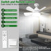 Screw In Light Socket Fan, Dimmable LED Ceiling Fan for Bedroom Kitchen Laundry Room-7-ErisView