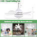 Screw In Light Socket Fan, Dimmable LED Ceiling Fan for Bedroom Kitchen Laundry Room-8-ErisView