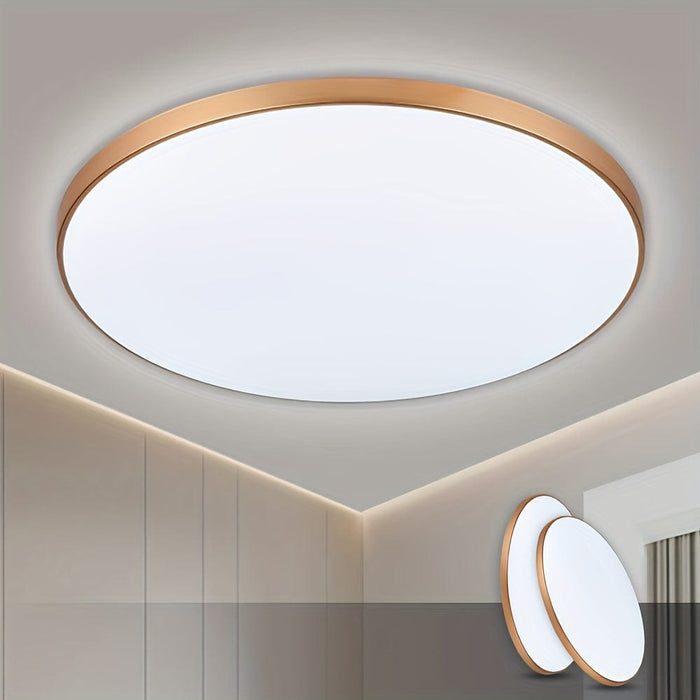 Set of 2 LED Flush Mount Ceiling Light Fixture, Round Thin Flat Mounted Lamp and Ceiling Lamp for Bedroom Kitchen-ErisView