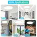 Set of 2 White LED Flush Mount Ceiling Lights for Bedroom Living Room Kitchen-ErisView