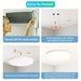 Set of 2 White LED Flush Mount Ceiling Lights for Bedroom Living Room Kitchen-ErisView