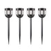 Set of 4 Solar Garden Lights with LED Options, Warm White, White, RGB, Auto On/Off for Pathways, Lawns, and Gardens, Enhance Outdoor Ambiance-ErisView-6