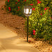 Set of 4 Solar Garden Lights with LED Options, Warm White, White, RGB, Auto On/Off for Pathways, Lawns, and Gardens, Enhance Outdoor Ambiance-ErisView-1