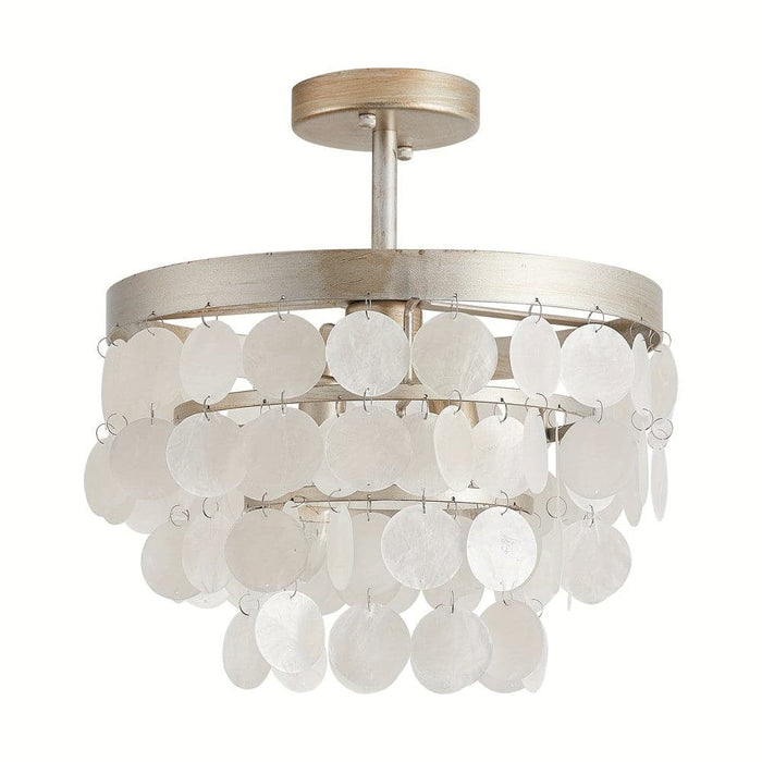 Shell Semi Flush Mount Ceiling Light Chandeliers for Dining Rooom for Kitchen Foyer Hallway-ErisView