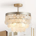 Shell Semi Flush Mount Ceiling Light Chandeliers for Dining Rooom for Kitchen Foyer Hallway-ErisView