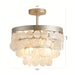 Shell Semi Flush Mount Ceiling Light Chandeliers for Dining Rooom for Kitchen Foyer Hallway-ErisView