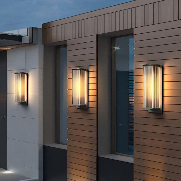 Sleek Modern Outdoor Wall Light with Metal Body & Glass Shade, IP65 Waterproof, Energy-Saving, Rust-Proof, Ideal for All Weather Conditions-ErisView-13