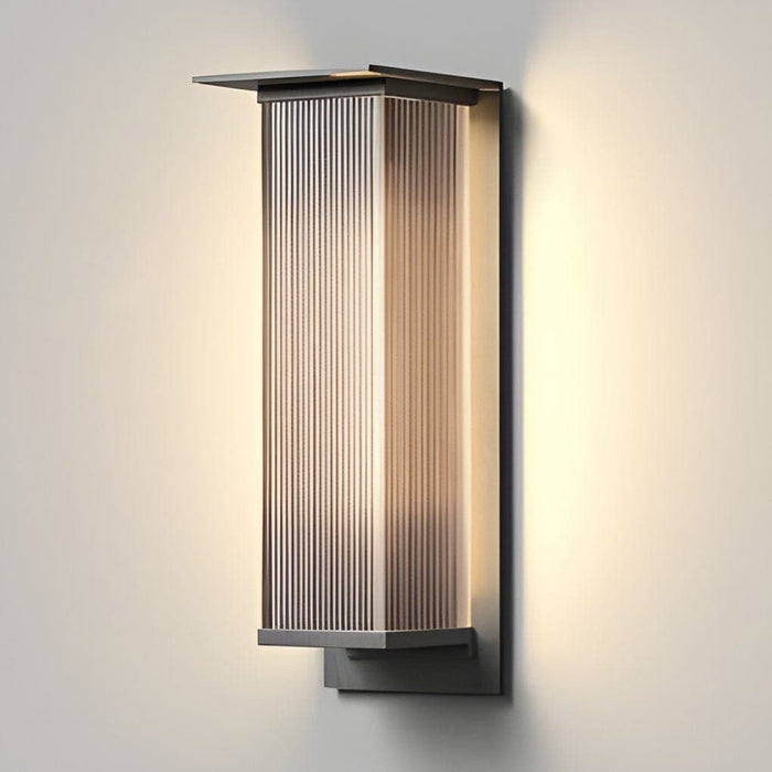 Sleek Modern Outdoor Wall Light with Metal Body & Glass Shade, IP65 Waterproof, Energy-Saving, Rust-Proof, Ideal for All Weather Conditions-ErisView-6