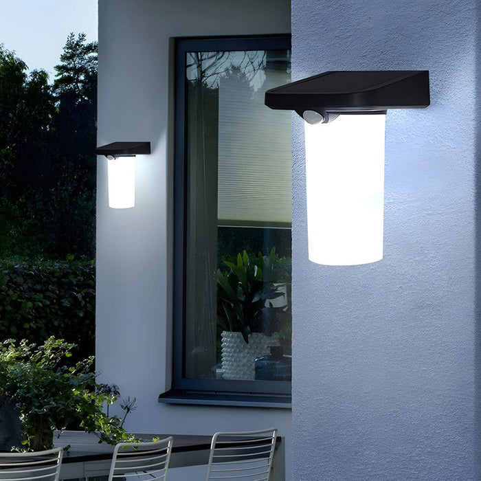 Sleek Solar Wall Lights with Motion Sensor, 10-Hour Runtime, Easy Installation, Ideal for Pathways, Gardens, and Outdoor Living Areas-ErisView-1