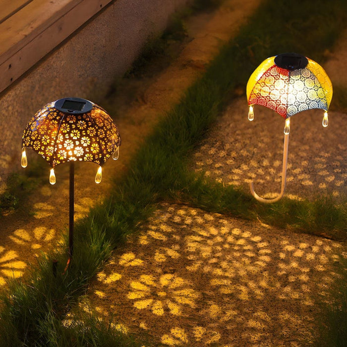 Smart Energy-Saving Waterproof Solar Garden Lights with Auto-On Feature, Quick Charging, and Unique U-Shaped Ground Plugs, Copper & Colorful Options-ErisView-1