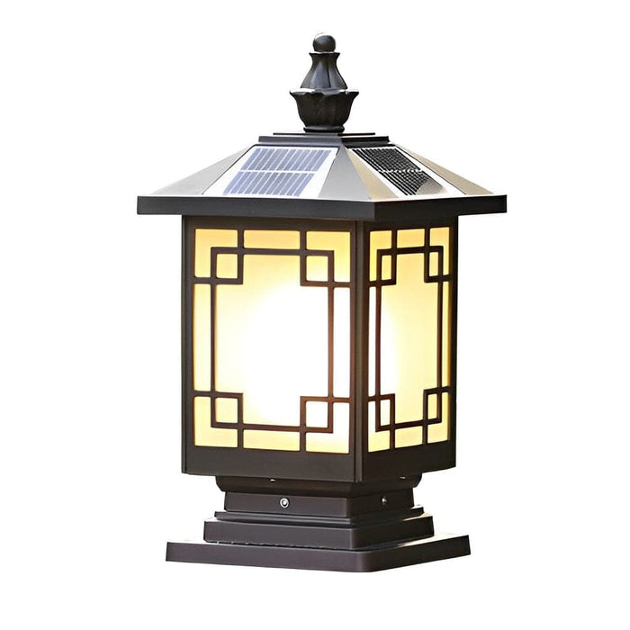 Smart Solar Fence Post Lights, Easy Install, Auto Charge & Light, Waterproof Aluminum, Warm Ambiance for Patios & Outdoor Spaces-ErisView-9