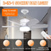 Socket Ceiling Fans, Bedroom Ceiling Fans, Living Room Fan, Kitchen Fans with Lights-2-ErisView