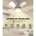 Socket Fan Light Ceiling Fans with Lights and Remote, Dimmable LED Ceiling Fan and Light, Screw In Ceiling Fan Bedroom Living Room Kitchen Closet-8-ErisView