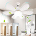 Socket Fan Light with Remote,, Ceiling Fan with Low Profile Light for Kitchen Bedroom Dining Room Living Room-1-ErisView