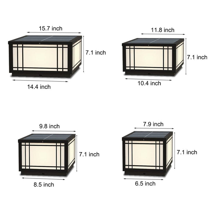 Solar Deck Post Light with Remote Control, Adjustable White, Warm, and Neutral Light, Fast Charging, Durable Stainless Steel, Weatherproof-ErisView-10