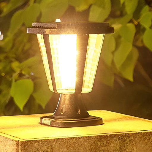 Solar Deck Post Lights with 360° Intelligent Sensing, Multi-Angle Refraction, 12-Hour Illumination, and Automatic Day/Night Function-ErisView-1