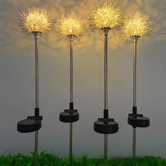 Solar Garden Lights, High Efficiency, Long Battery Life, Automatic Day/Night Operation, Rustproof Aluminum Flower Design, Perfect for Pathways & Parties-ErisView-3