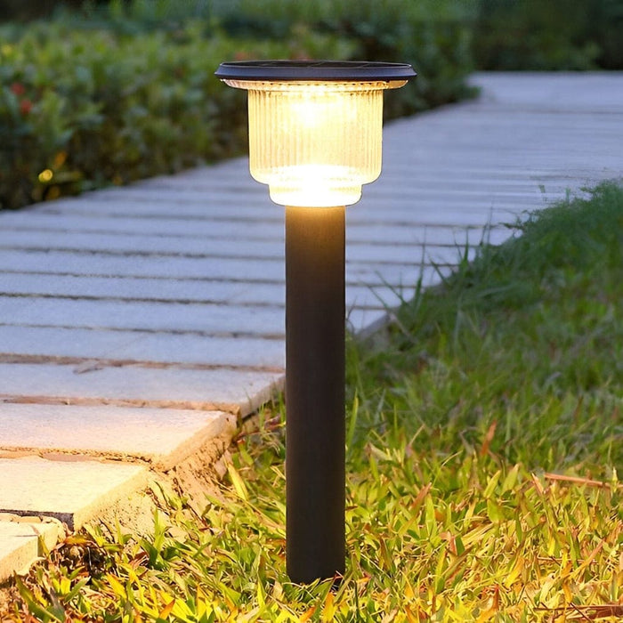 Solar Lawn Lights, Automatic Charging, 3 Adjustable Colors, Rust-Proof & Waterproof Aluminum, Remote Controlled, 10-12 Hours Illumination-ErisView-9