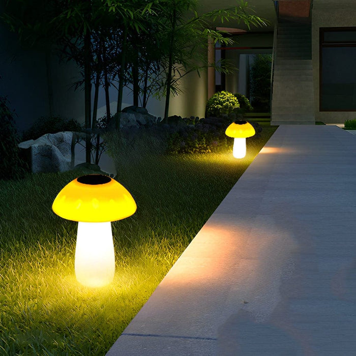 Solar Mushroom Shaped Lawn Lamp, Creative Outdoor Night Light & Landscape Decoration, Fast Charging, High Efficiency, Waterproof, Easy Installation-ErisView-2